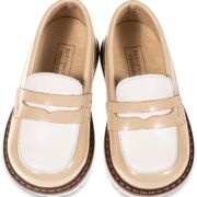 Τρίχρωμο  Loafer EXC5256 Μπεζ Λευκό