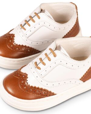 Δίχρωμο Brogues EXC5275 Λευκό Ταμπά