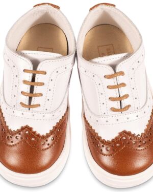 Δίχρωμο Brogues EXC5275 Λευκό Ταμπά